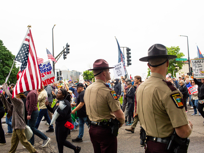 Thousands rally peacefully for No Kings protest hours after Hortman assassination