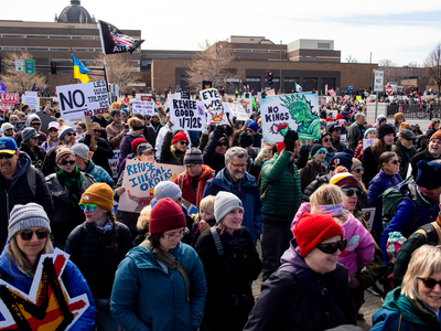 Flagship No Kings protest draws tens of thousands to St. Paul