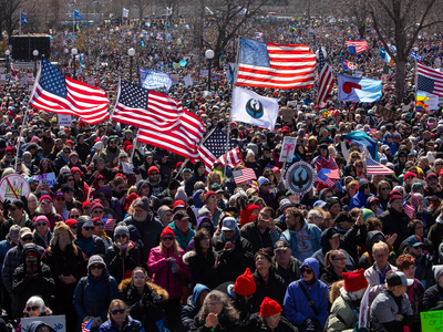 Flagship No Kings protest draws tens of thousands to St. Paul