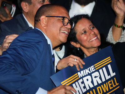 Mikie Sherrill celebrates win in NJ governor’s race, as supporters cheer: ‘Blue is back!’