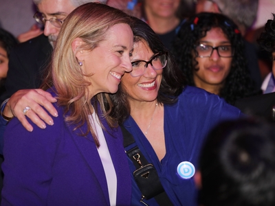 Mikie Sherrill celebrates win in NJ governor’s race, as supporters cheer: ‘Blue is back!’