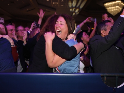 Mikie Sherrill celebrates win in NJ governor’s race, as supporters cheer: ‘Blue is back!’
