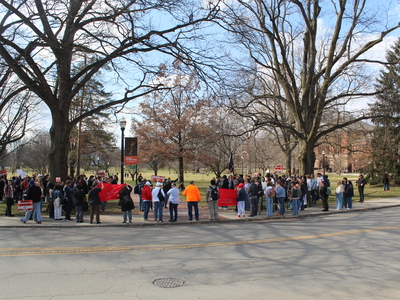 Hundreds of Ohio State University students call on university to remove Wexner name from buildings