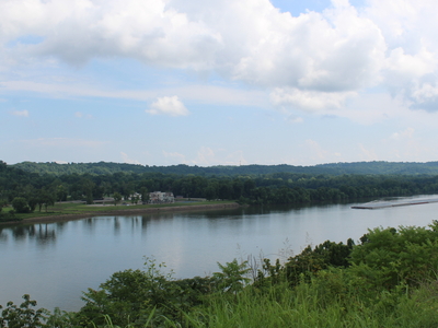 The Ohio River on July 7, 2026. (Photo by Megan Henry, Ohio Capital Journal).