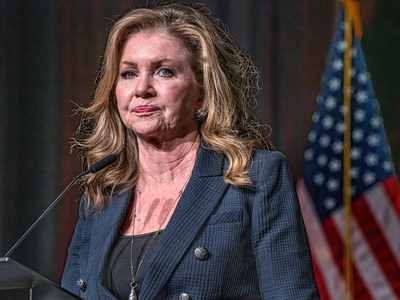 U.S. Sen. Marsha Blackburn speaking at Gov. Bill Lee's campaign wrap in Franklin, Nov. 7, 2022. (Photo: John Partipilo)