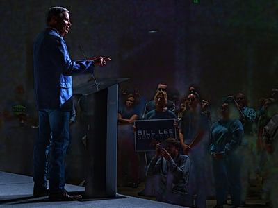 Gov. Bill Lee, The Factory at Franklin, the night before the 2022 election on Nov. 7, 2022. (Photo: John Partipilo)