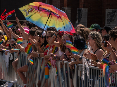 Crowds lined Saturday's parade route down Nashville's Broadway. (Photo: John Partipilo)