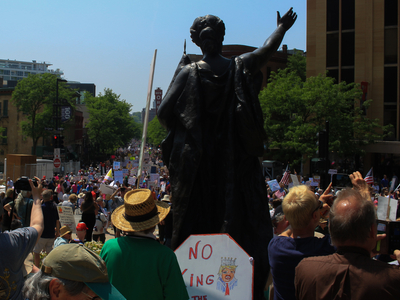 Thousands join nationwide ‘No Kings’ protests against Trump in Madison and Milwaukee