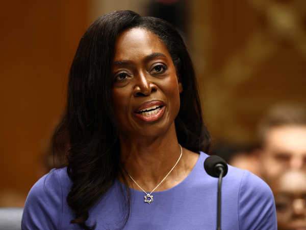 Erica Schwartz attends her confirmation hearing to become director of the Centers for Disease Control and Prevention with the Senate Health, Education, Labor and Pensions Committee on Capitol Hill July 15, 2026 in Washington, DC. Schwartz, President Trump's pick to lead the CDC, would fill the position left vacant since August 2025 when Trump ousted former CDC Director Dr. Susan Monarez. (Photo by Finn Gomez/Getty Images)