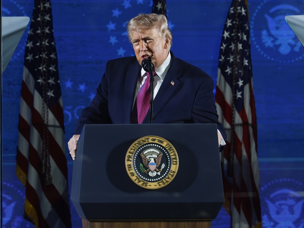 President Donald Trump speaks during a rally at Mount Rushmore National Memorial on July 3, 2026 in Keystone, South Dakota. (Photo by Chip Somodevilla/Getty Images)