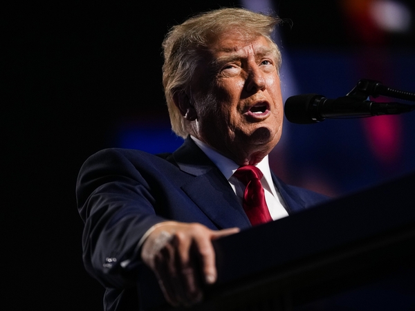 President Donald Trump speaks on stage on the second day of the 2026 Republican National Convention at the American Airlines Center on Sept. 10, 2026 in Dallas, Texas. (Photo by Andrew Harnik/Getty Images)