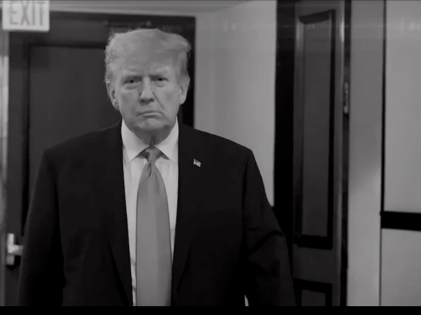President Donald Trump appears in a taxpayer-funded public service announcement that critics say is indistinguishable from a 2024 campaign ad. (Screenshot from video posted to Truth Social)