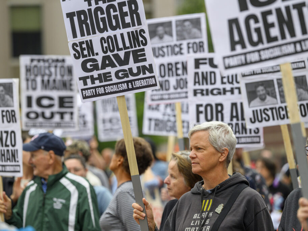 Large protest against ICE draws more than a 1,000 people to Monument Square