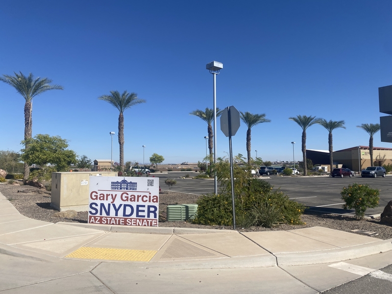 A campaign sign for local Republican Gary Snyder. (Photo by Kira Lerner)