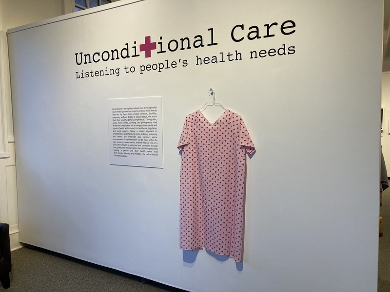 Gallery entrance to “Unconditional Care” at the Lewis-Clark State College Center for Arts and History in downtown Lewiston, Idaho. (Courtesy of Katrina Majkut)