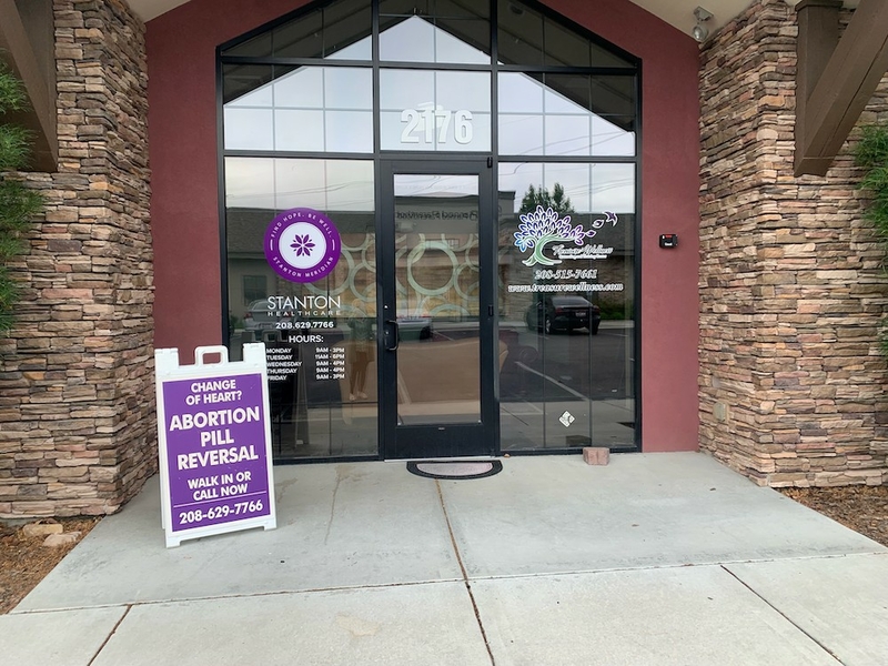 Stanton Healthcare, headquartered in Meridian, Idaho, advertises a controversial and unregulated treatment that claims, without credible data, to reverse the effects of medication abortion.  (Courtesy of Brandi Swindell)