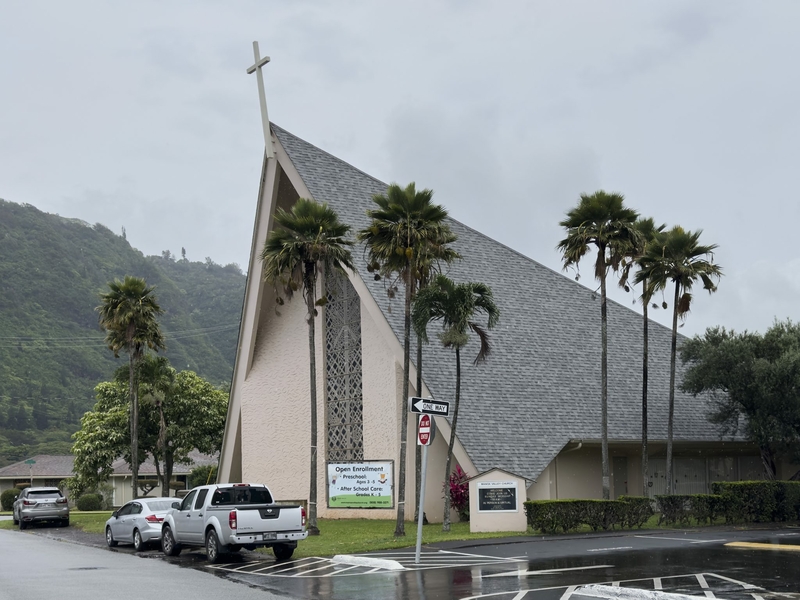 Manoa Valley Church was named in a court motion alleging two girls were sexually abused at the church’s Summer Fun Program in the early 2000’s. (David Croxford/Civil Beat/2023)