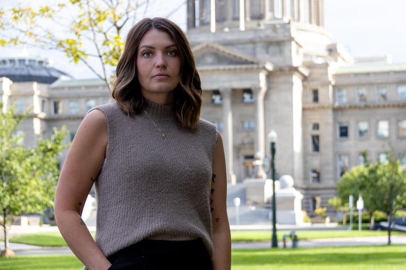 Jillaine St.Michel joined a lawsuit against the state of Idaho after she was unable to get an abortion when her 20-week-old fetus was diagnosed with severe developmental abnormalities. (Courtesy of Splash Cinema and the Center for Reproductive Rights)