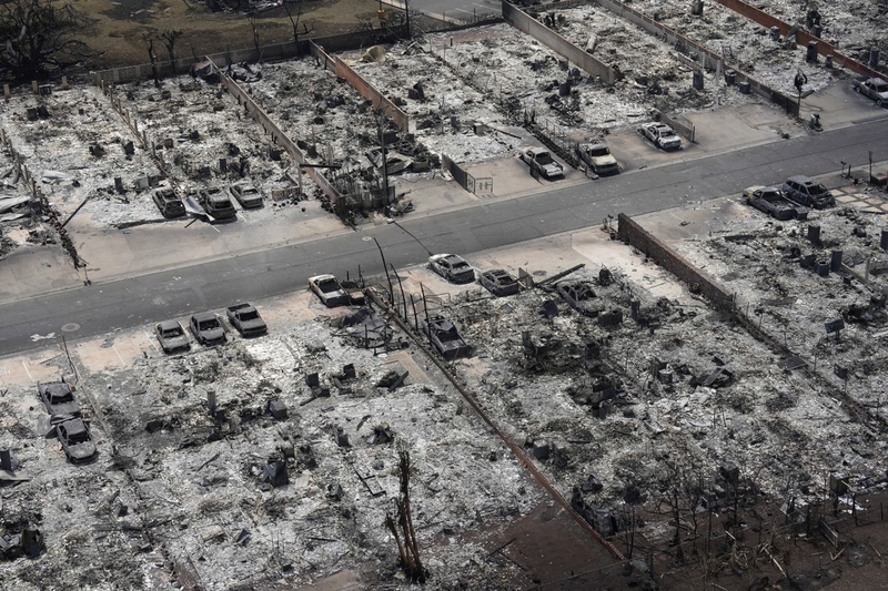 According to the Hawaii Insurance Division, as of Nov. 30, insurers reported 3,947 claims for residential properties in West Maui, including 1,689 total losses. Estimated losses totaled $1.54 billion, of which insurers had paid $1.09 billion. (Kevin Fujii/Civil Beat/2023)