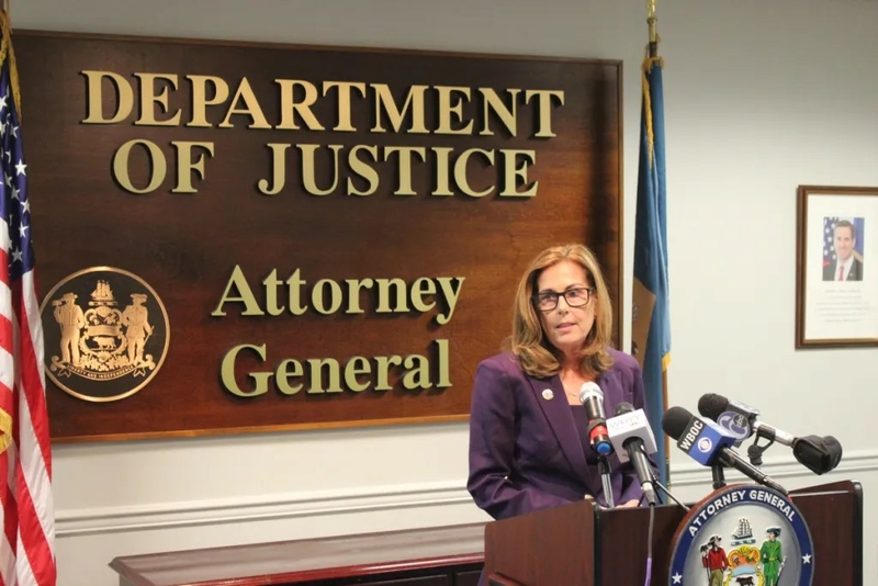 Delaware Attorney General Kathy Jennings said that she was confident the state’s assault weapons ban would be upheld, just as its earlier gun control measures had. | SPOTLIGHT DELAWARE PHOTO BY JOSE IGNACIO CASTANEDA PEREZ