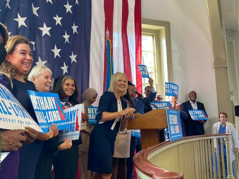 Lt. Gov. Bethany Hall-Long's campaign has received a boost in recent weeks from union and Democratic interests that could help her counterattack efforts by opponents. | PHOTO COURTESY OF HALL-LONG CAMPAIGN