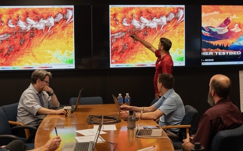 The National Oceanic and Atmospheric Administration tested its new AI fire monitoring technology, the Next Generation Fire System, at its fire weather testbed in Colorado in June. (Photo courtesy NOAA)