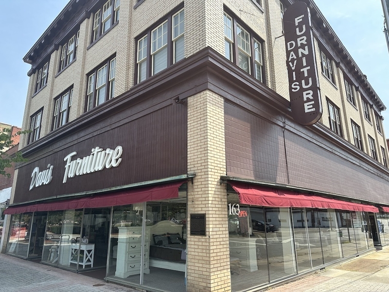 Melanie Davis, the co-owner of Davis Furniture Company in Rocky Mount, N.C., says business has been good lately, though she believes customers are anxious about the presidential election. She’s excited about downtown’s future. (Kevin Hardy/Stateline)