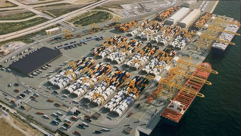 The Edgemoor container port now faces a questionable future after the rival Port of Philadelphia succeeded in preventing necessary dredging to occur for its development. | PHOTO COURTESY OF GULFTAINER