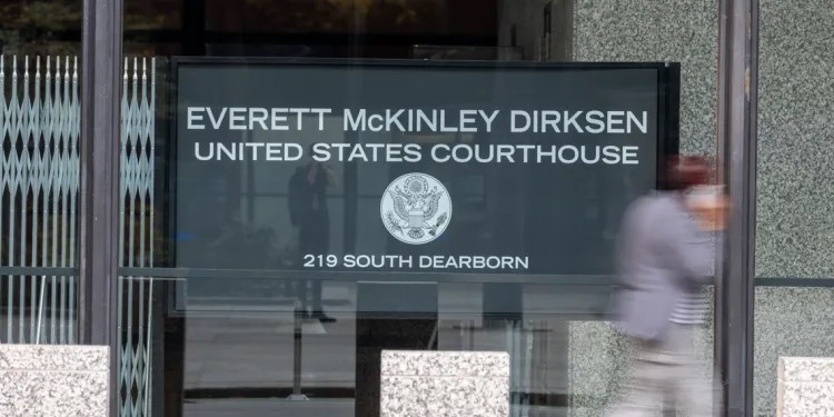The Dirksen Federal Courthouse in Chicago. (Capitol News Illinois photo by Andrew Adams)