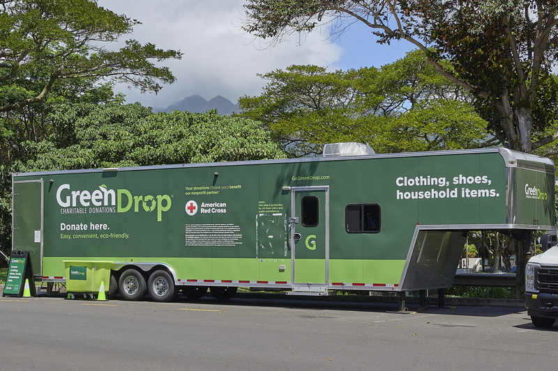 GreenDrop collection centers, which gather items to sell in for-profit thrift stores, are putting the squeeze on charity thrift stores, said Mary Monohon, president of the board of the Assistance League of Hawaiʻi. (David Croxford/Civil Beat/2025)