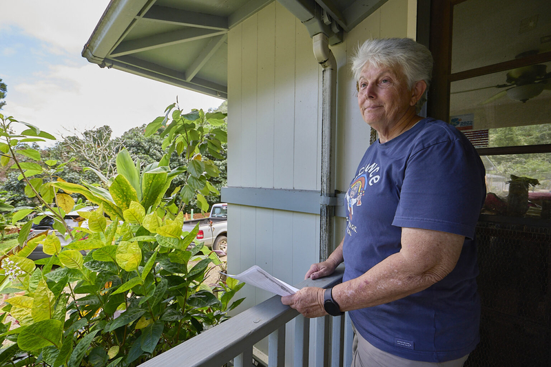 Teresa Parsons, a retired U.S. Army nurse, waited more than 400 days for her permit. She was surprised to learn late in the process that the holdup wasn’t entirely the fault of the city permit office. (David Croxford/Civil Beat/2025)