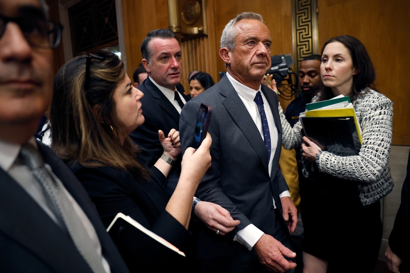 Health and Human Services Secretary Robert F. Kennedy Jr. departs after testifying in a confirmation hearing before the Senate Committee on Health, Education, Labor and Pensions at the Dirksen Senate Office Building on Jan. 30, 2025, in Washington, D.C.  (Photo by Kevin Dietsch/Getty Images)