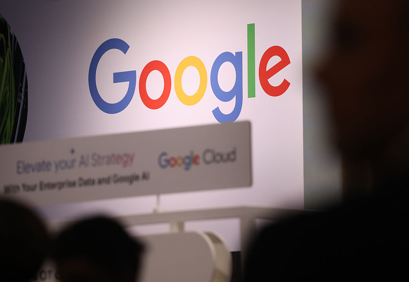 A Google Cloud outage Thursday disrupted services across the globe for several hours. (Photo by Sean Gallup/Getty Images)