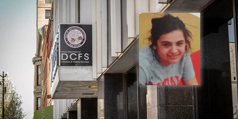 The Illinois Department of Children and Family Services released a timeline into the case of Mackenzi Felmlee, inset, who mysteriously died in her Fairview Heights foster home. (Capitol News Illinois file photos)