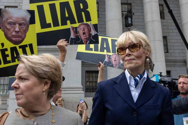 E. Jean Carroll leaves the courthouse on Sept. 6, 2024, in New York City.  (Photo by Alex Kent/Getty Images)