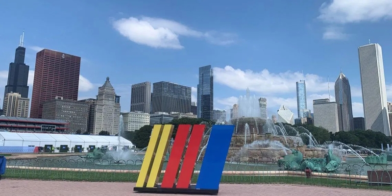 Grant Park in Chicago hosted three NASCAR Cup Series races that were partially funded by grants from the Illinois Department of Commerce and Economic Opportunity. (Capitol News Illinois photo by Ben Szalinski)