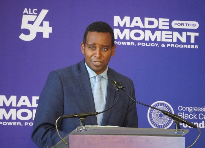 Rep. Joe Neguse (D-Col.) is honorary co-chair of this year’s Congressional Black Caucus Foundation’s Legislative Conference. (Photo by William J. Ford/Maryland Matters)