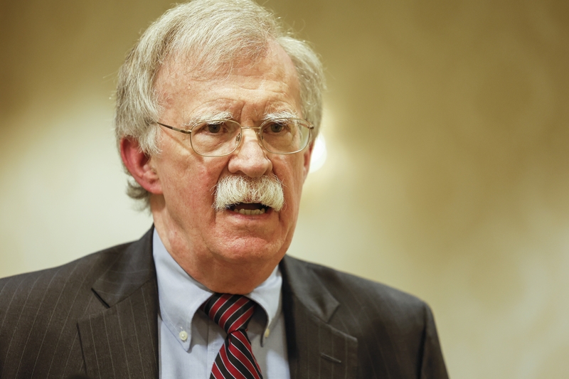 Former National Security Advisor John Bolton speaks to reporters after speaking in a panel hosted by the National Council of Resistance of Iran – U.S. Representative Office (NCRI-US) at the Willard InterContinental Hotel on Aug. 17, 2022 in Washington, DC. (Photo by Anna Moneymaker/Getty Images)