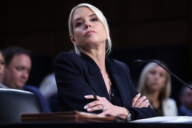 U.S. Attorney General Pam Bondi testifies before the Senate Judiciary Committee in the Hart Senate Office Building on Capitol Hill on Oct. 7, 2025 in Washington, D.C. (Photo by Win McNamee/Getty Images)