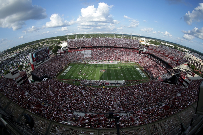 he game between the South Carolina Gamecocks and Alabama Crimson Tide at Williams-Brice Stadium on September 14, 2019 in Columbia, South Carolina. (Photo by Streeter Lecka/Getty Images)