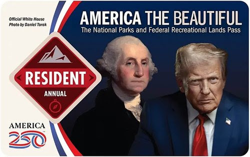 A 2026 America the Beautiful Annual Pass to gain entry to U.S. national parks. (Photo from federal court documents)