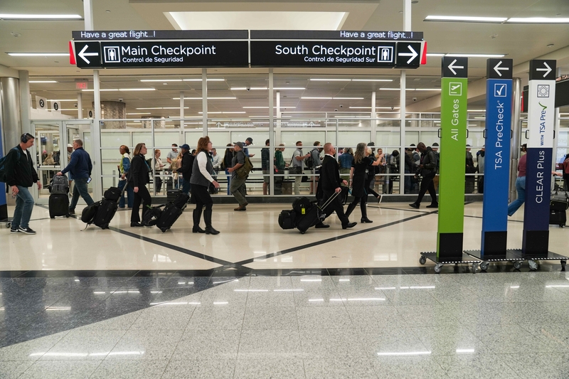 People travel through Hartsfield-Jackson Atlanta International Airport on Nov. 7, 2025 in Atlanta, Georgia. (Photo by Megan Varner/Getty Images)