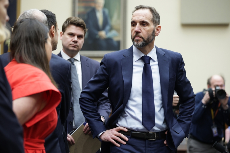 Former special counsel Jack Smith arrives to testify during a hearing before the House Judiciary Committee in the Rayburn House Office Building on Capitol Hill on Jan. 22, 2026 in Washington, DC.  (Photo by Alex Wong/Getty Images)