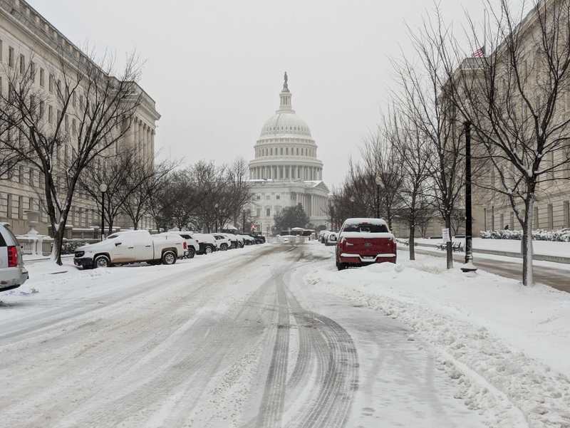 The U.S. Capitol as seen from New Jersey Avenue SE on Jan. 6, 2025.  (Photo by Ashley Murray/States Newsroom)