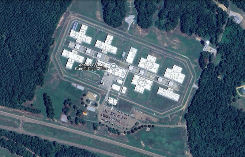 The Adams County Correctional Center houses more than 2,000 detainees. (Google Earth photo)