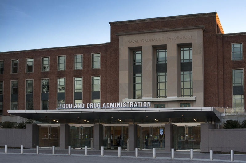 The main entrance of FDA Building 1, which houses the Commissioner’s and Senior Staff’s offices.