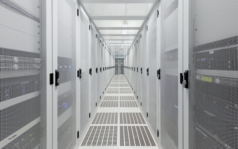 A server room in a data center. (Photo by Getty Images)