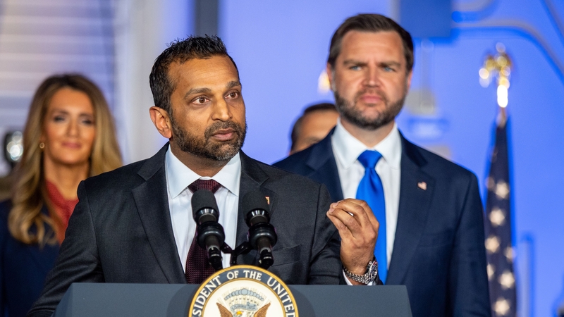 FBI director Kash Patel delivers remarks on the administration's efforts to crack down on fraud during a Sept. 14, 2026, news conference at the FBI field office in Kansas City, Missouri. (Photo by Sherman Smith/Kansas Reflector)