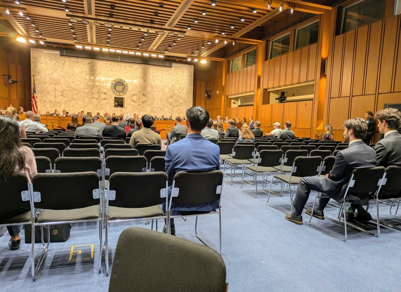 The U.S. Senate hearing room where former special counsel Jack Smith testified before the Senate Judiciary Committee on Sept. 29, 2026. (Photo by Ashley Murray/States Newsroom)