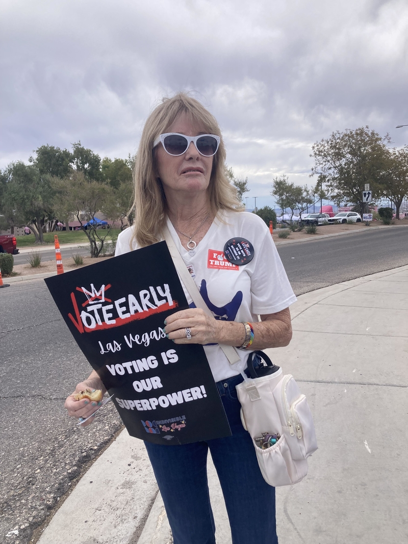 On the first day of early voting in Nevada